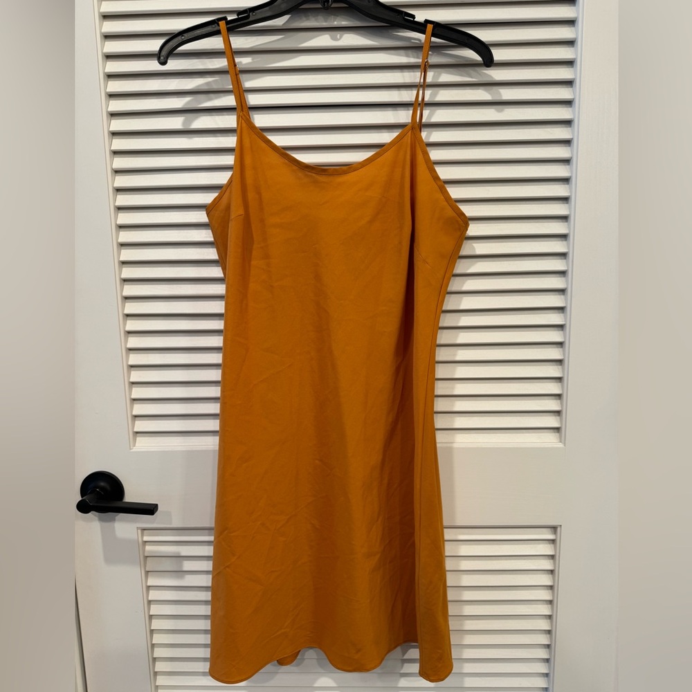 NANETTE LEPORE | yellow/orange slip dress